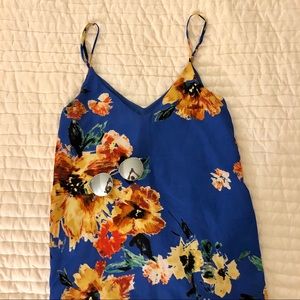 Floral print shift dress